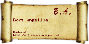 Bort Angelina névjegykártya